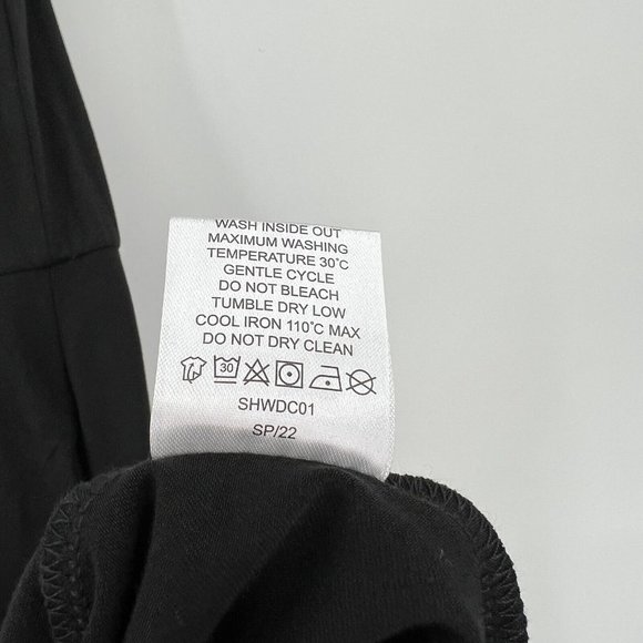 Quince Women’s Black Tencel Jersey Fit & Flare Dress sz XS NWT Sleeveless Midi - Picture 4 of 5